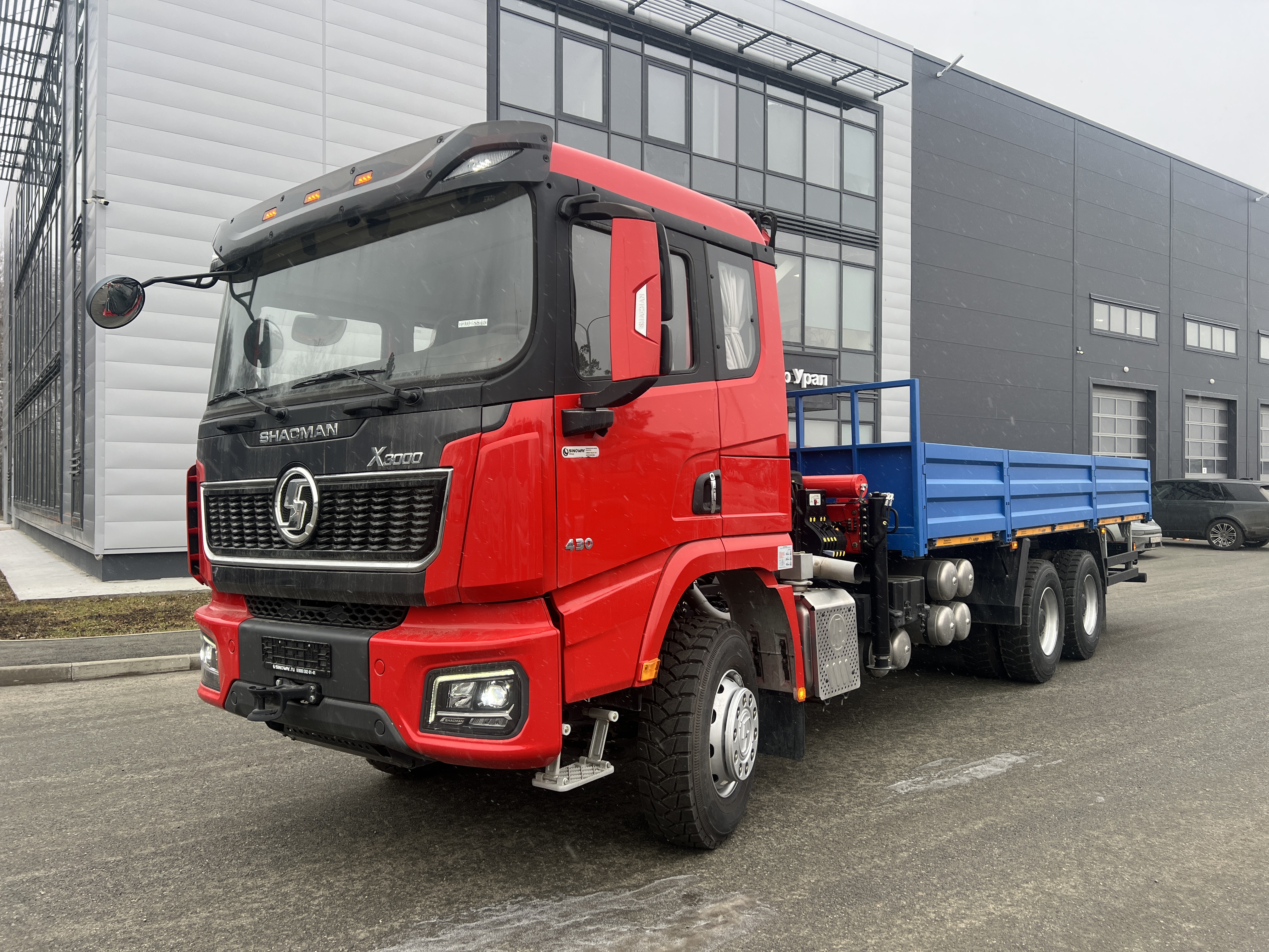 Shacman X3000 бортовой грузовик с КМУ 6х4 ID:1636