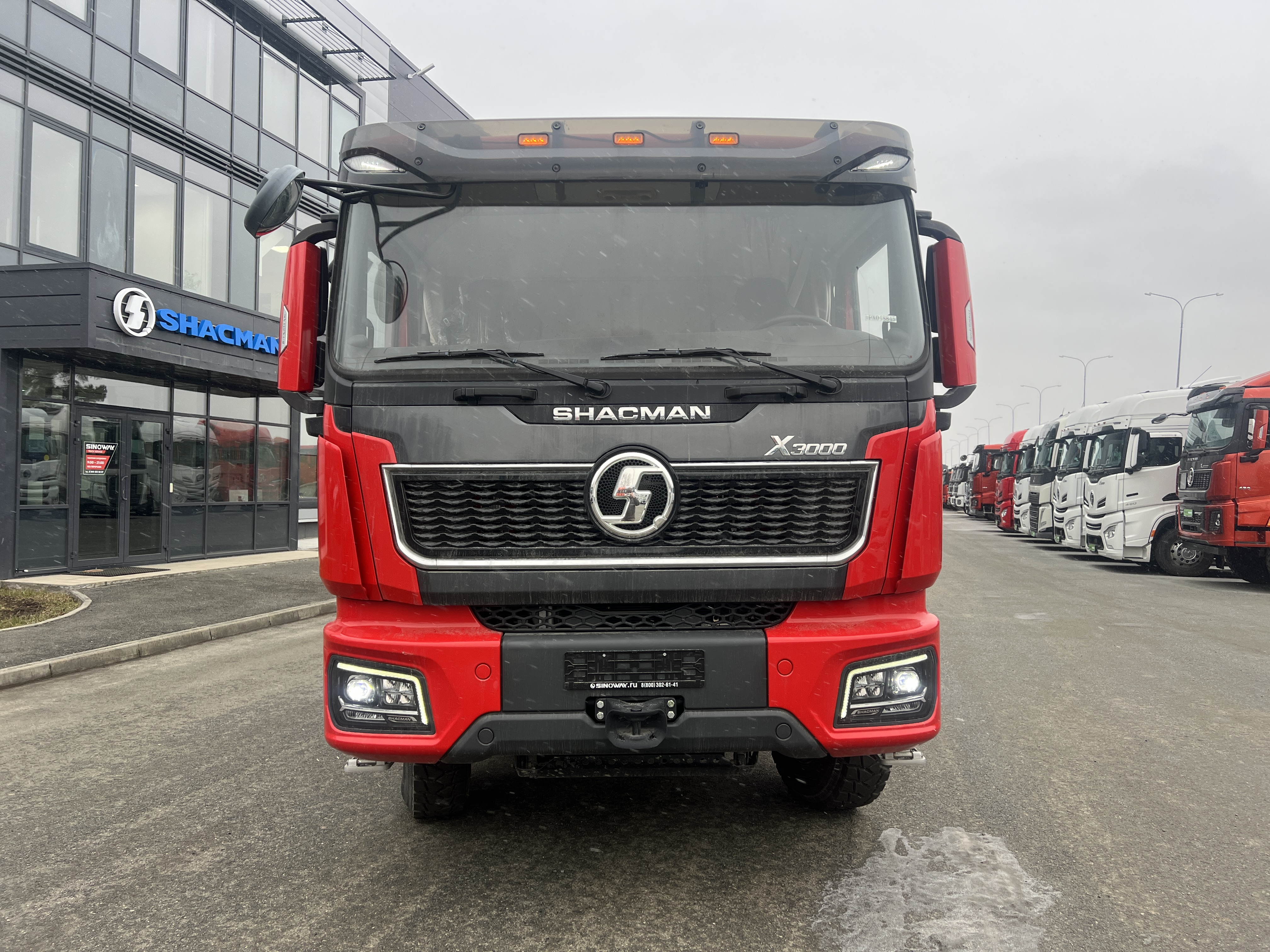 Shacman X3000 бортовой грузовик с КМУ 6х4 ID:1636